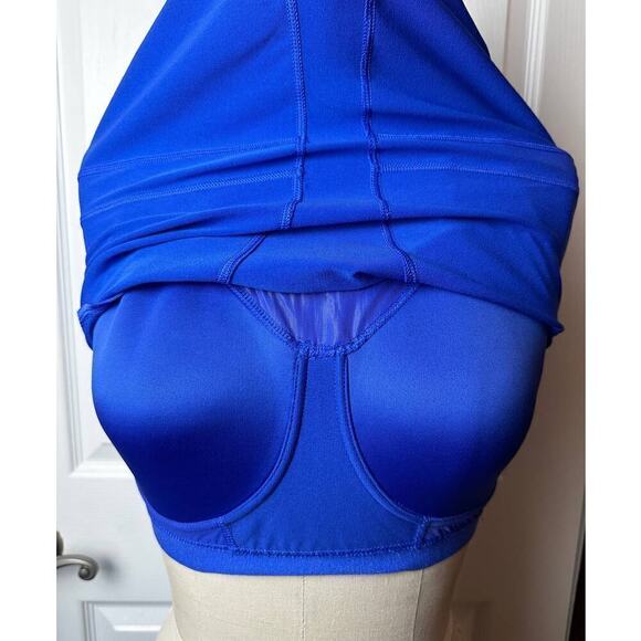 Lululemon Royal Blue Crossback Tank Top With Build In Bra Women's Size M - Picture 4 of 7